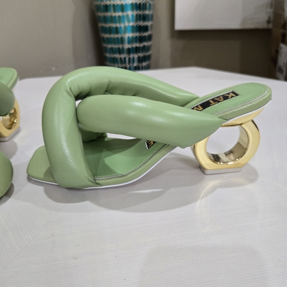 Kat Maconie Itzel Chain Heel Sandals Size EU 38 (fits US 7.5) - Picture 5 of 9